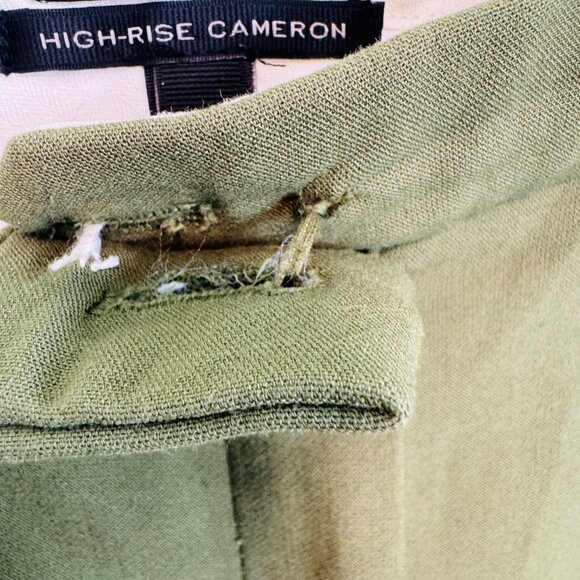 J. Crew High-Rise Cameron Pants 14 Olive Green Business Career Pants - Picture 4 of 6